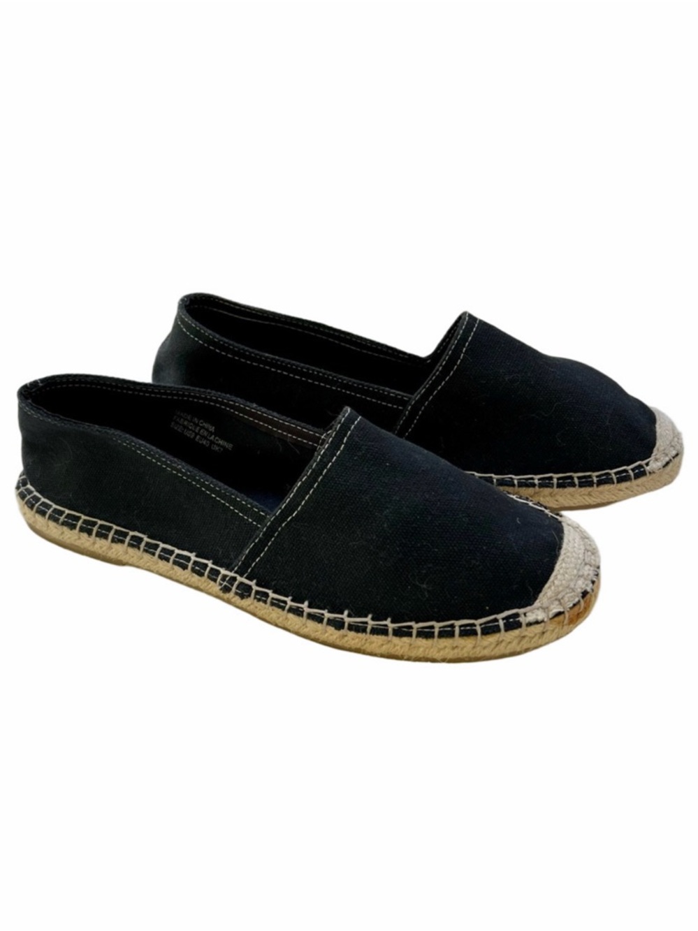 Urban Outfitters Espadrilles Black Size 9 Flats Shoes Slip Ons EUC Women’s